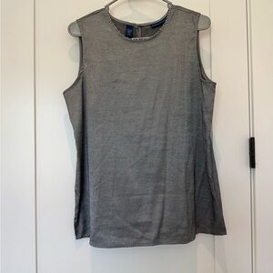 Karen Scott Size Large Sleeveless Blouse  Shirt In Gray